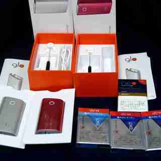 glo グロー　グレイ、レッドの2品と4箱セット