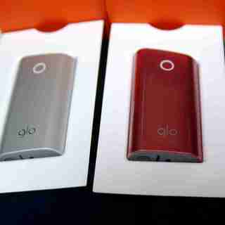 glo グロー　グレイ、レッドの2品と4箱セットの画像