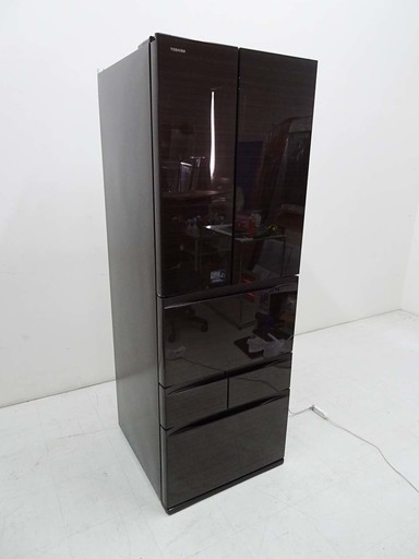 現状品 TOSHIBA　東芝 大型ファミリー 冷凍冷蔵庫 フレンチドア GR-J510FV(ZM) マジック大容量 508L 2016年製