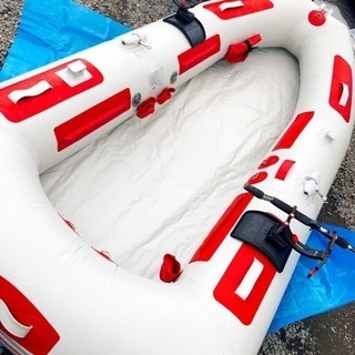 アキレスゴムボートPVC 竿受け、船底カバーセットの画像