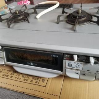 Rinnai2口ガステーブル両面焼きグリル(都市ガス)