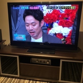 テレビ・テレビボードセット 40インチ東芝2012年製 regza