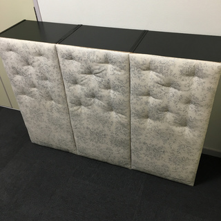 【発送無し・引き取りのみ】カラーボックス ヘッドボード仕様 ブラック 3個セットの画像