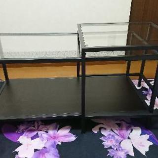 [交渉中]IKEAで購入 ガラスのテーブルセット お譲りします。の画像