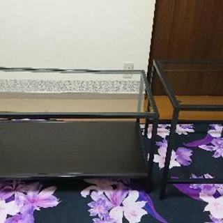[交渉中]IKEAで購入 ガラスのテーブルセット お譲りします。