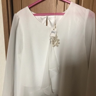しまむら ホワイト ブラウス Mサイズ 美品
