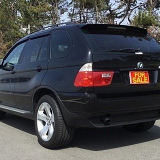車検32年8月 BMW X5 黒本革 地デジフルセグナビ ETC 綺麗で低走行！の画像