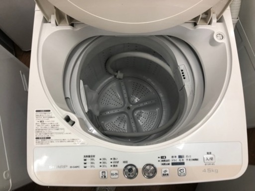 【安心の3ヶ月保証★送料には設置込！】 洗濯機 シャープ 2015年 4.5kg