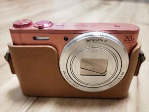 SONY Cyber-shot ピンク Wi-Fi機能 SD+専用ケース+防水ケース付き