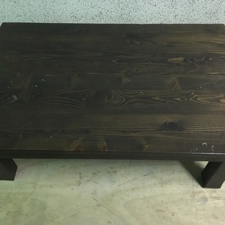 木製 座卓 ちゃぶ台 ローテーブル 脚折りたたみ可 幅90cm×奥行60cm×高さ32cmの画像