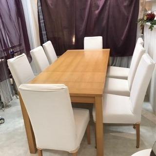 4〜８人掛け無垢材ダイニングセット