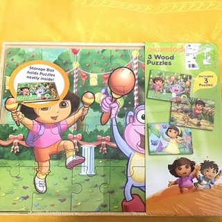 新品 ！ドーラ と ディエゴ  木のパズル 
