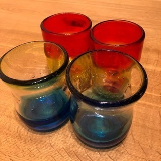 琉球ガラス コップ 4個