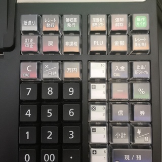 カシオ レジスター 店舗 事務用品 中古 TE-400の画像