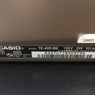 カシオ レジスター 店舗 事務用品 中古 TE-400の画像