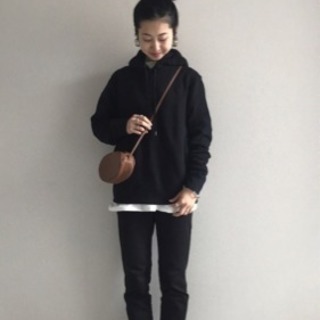 未使用 UNIQLO パーカー ダークグレーの画像