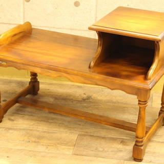 R503)カリモク家具 karimoku 文机 座机 電話台 ロ...