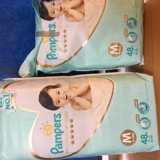 オムツとミルク⭐︎パンパース 肌へのいちばん テープタイプMサイ...