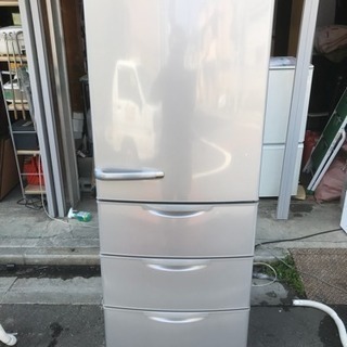 アクア（旧SANYO）AQR-361D(S) 355L 4ドア ノンフロン冷蔵庫 AQR-361D