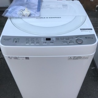 洗濯機 SHARP 2018年 6㎏洗い 1人～2人用 ES-GE6B シャープ 川崎区 SG