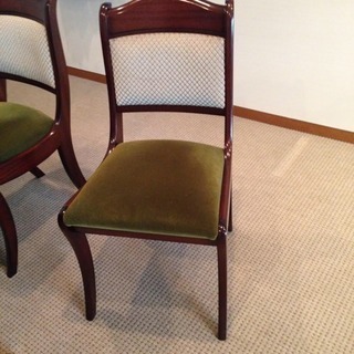 20世紀初頭 英国スタイルダイニングテーブルと椅子6脚の画像