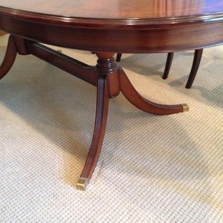 20世紀初頭 英国スタイルダイニングテーブルと椅子6脚の画像