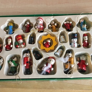 木製クリスマスオーナメント　26個セット