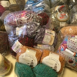 不要な毛糸を無料でどうぞ。