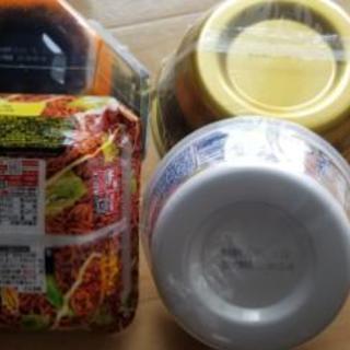 インスタントラーメン+タコ飯のもと+ふりかけの画像