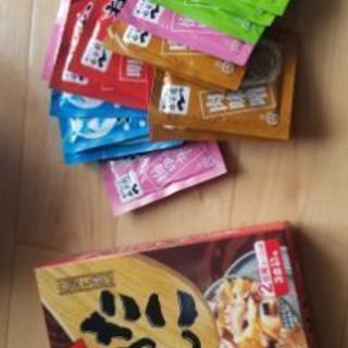 インスタントラーメン+タコ飯のもと+ふりかけの画像