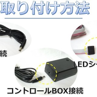 【新品未使用】LED サウンドシート ピンク イコライザー カーフィルム 車内イルミネーションの画像
