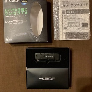 w-one/ワンセグチューナー/GREEN HOUSE/どこでも手軽にワンセグTV/中古の画像