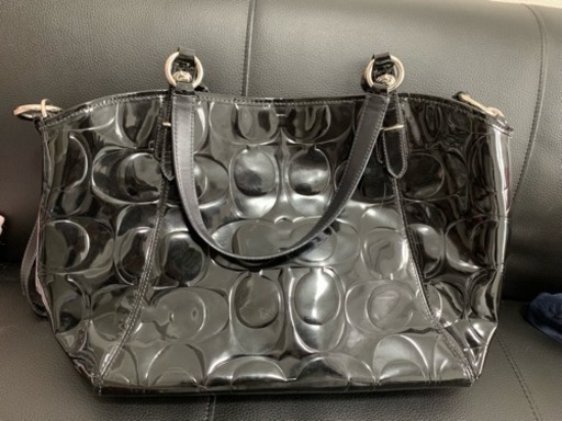 COACH エナメル バック