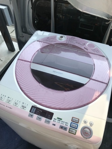 取引中大型シャープ8キロ全自動洗濯機美品。千葉県内配送無料。設置無料。