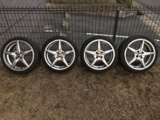 OZ ホイール 17インチ 7J +37 タイヤ5分山程度 4本セット