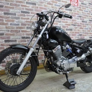  【マットブラックラットフルカスタム！タイヤほぼ新品！ETC付】 ヤマハ ビラーゴ250 3DM アメリカン【多数画像動画有】 検）ドラッグスターの画像