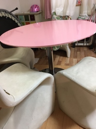 円形ダイニングテーブル\u0026椅子セット