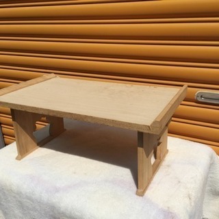 経台 白木 献上 三方 折りたたみの画像