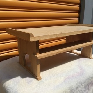 経台 白木 献上 三方 折りたたみの画像