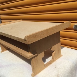 経台 白木 献上 三方 折りたたみの画像