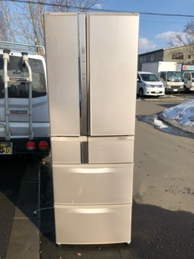 値下げ‼︎MITSUBISHI 三菱 キッチン家電 ノンフロン冷凍冷蔵庫 MR-R47X-F '13年製 大容量 465L 6ドア 清掃済