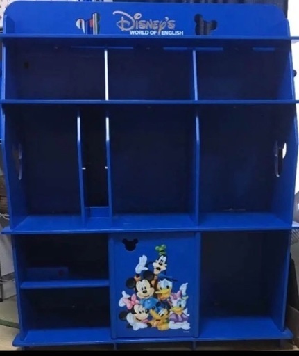 ディズニー英語システム 棚 青色