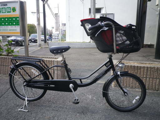 アサヒサイクルの　MaMa-FRE Twin　同乗器付き自転車