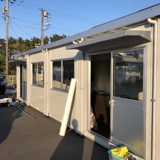 仮設ハウス設置、解体作業！