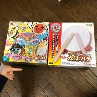 wii本体+ソフト多数+たいこの達人+コントローラ多数の画像