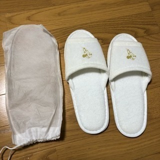 【未使用】ディズニーのミッキーマウスのホテル用スリッパ1足の画像