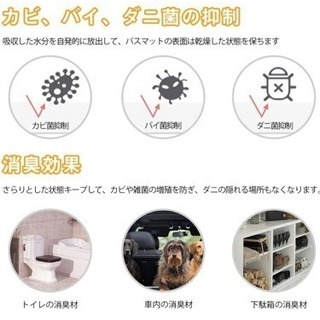 新品！未使用！珪藻土バスマットの画像