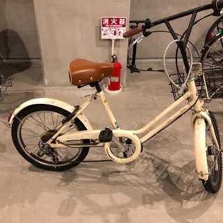 自転車 ブリジストン製 クリーム色