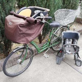 三人乗り自転車　かごつき　子どものせ　チャイルドシート　ベビーシート