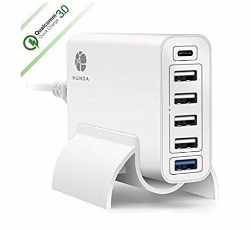 HUNDA USB C 急速充電器 60W 6ポート